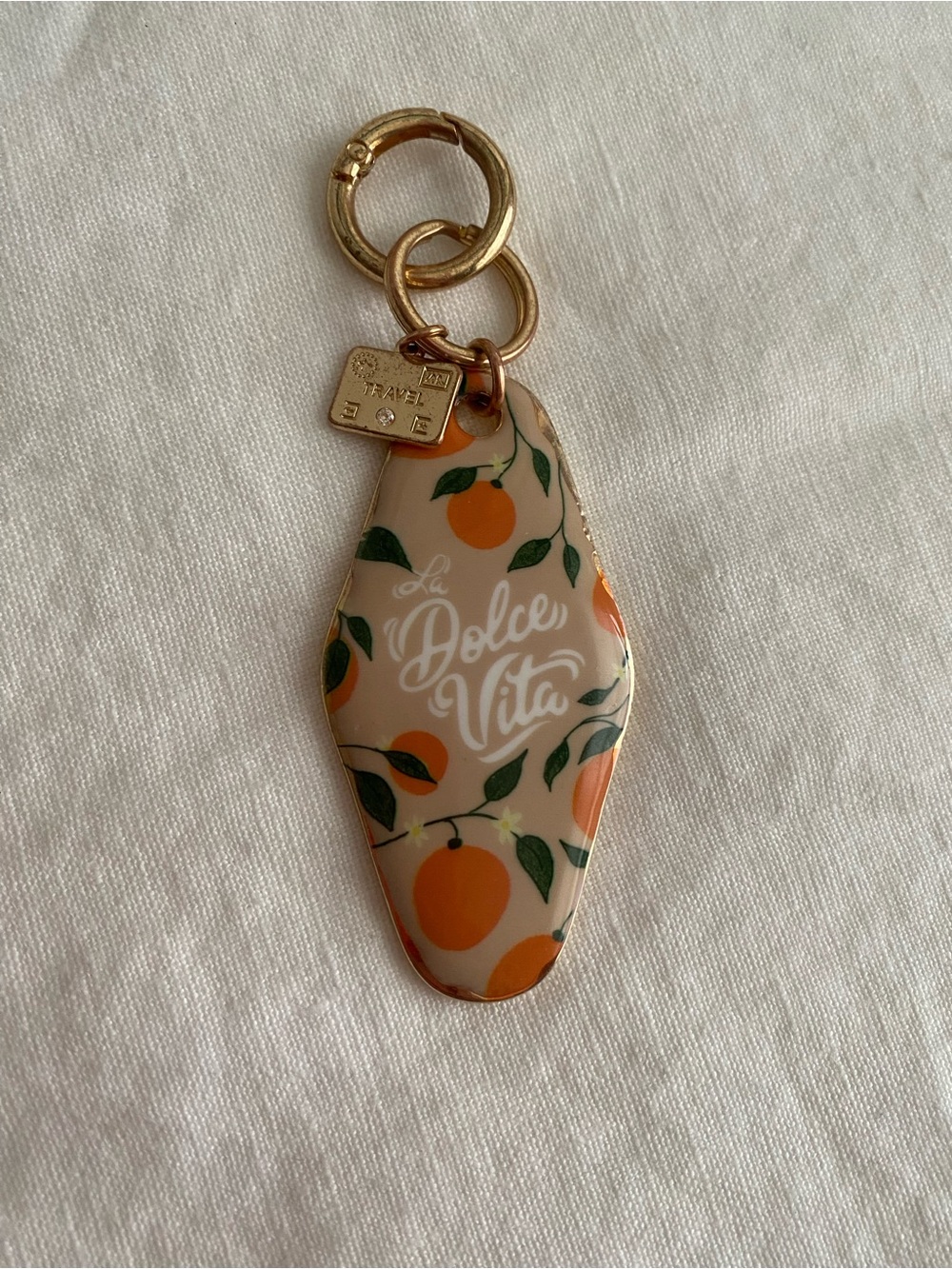 Anthropologie Motel key  'La Dolce Vita' bag Charm